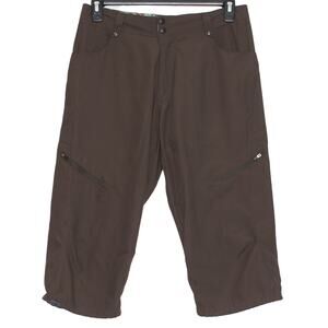 Zoic Cycling Shorts MTB Bike Trail Cargo Brown Large High Rise Outdoor Gorpcore